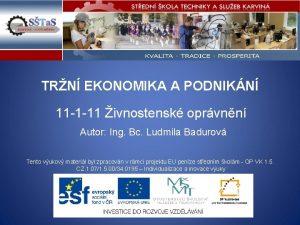 TRN EKONOMIKA A PODNIKN 11 1 11 ivnostensk