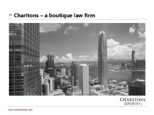 Charltons a boutique law firm www charltonslaw com