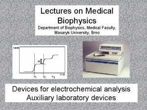 Lectures on Medical Biophysics Department of Biophysics Medical