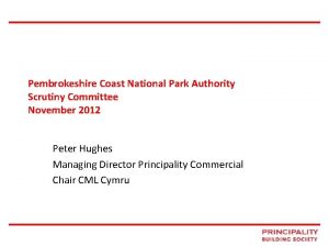 Pembrokeshire Coast National Park Authority Scrutiny Committee November