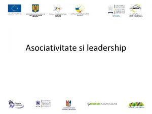 Asociativitate si leadership Asociativitatea ce este definitie si