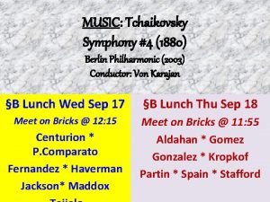 MUSIC Tchaikovsky Symphony 4 1880 Berlin Philharmonic 2003