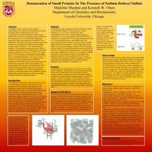 Denaturation of Small Proteins In The Presence of