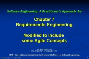 Software Engineering A Practitioners Approach 6e Chapter 7