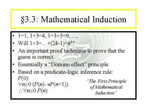 Module 13 Inductive Proofs 3 3 Mathematical Induction