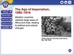 The Age of Imperialism 1850 1914 Western countries