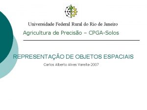 Universidade Federal Rural do Rio de Janeiro Agricultura