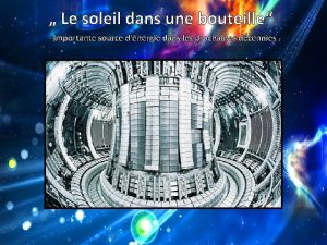 Le soleil dans une bouteille importante source dnergie