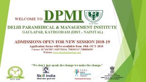 Dpmi course details