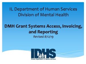 IL Department of Human Services Division of Mental