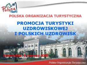 Wsplna polityka wydawnicza POLSKA ORGANIZACJA TURYSTYCZNA PROMOCJA TURYSTYKI