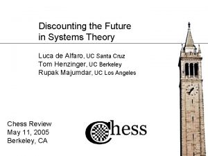 Discounting the Future in Systems Theory Luca de