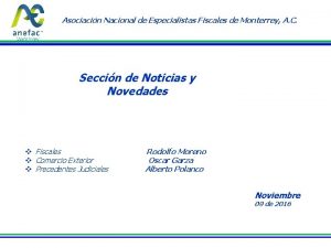 Asociacin Nacional de Especialistas Fiscales de Monterrey A