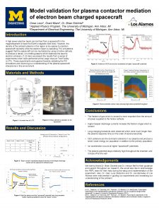 Model validation for plasma contactor mediation of electron