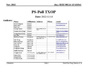 Nov 2012 doc IEEE 802 11 121325 r