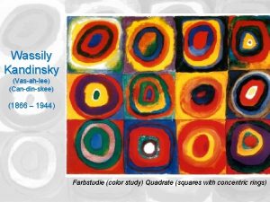 Wassily Kandinsky Vasahlee Candinskee 1866 1944 Farbstudie color