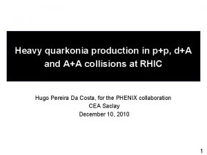 Heavy quarkonia production in pp dA and AA