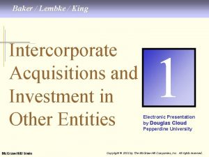 4 1 Baker Lembke King Intercorporate Acquisitions and