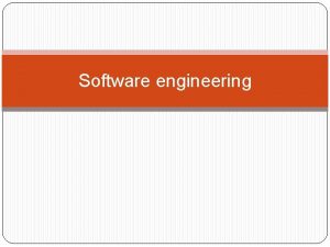 Software engineering Mc Calls Quality Factors Portability Reusability