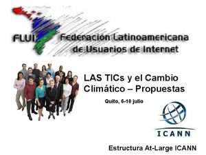 LAS TICs y el Cambio Climtico Propuestas Quito