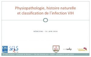 Physiopathologie histoire naturelle et classification de linfection VIH