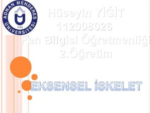 Hseyin YT 112008026 Fen Bilgisi retmenlii 2 retim