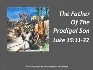 The Father Of The Prodigal Son Luke 15