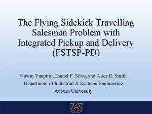 The Flying Sidekick Travelling Salesman Problem with Integrated