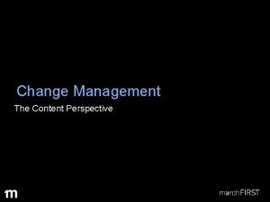 Change Management The Content Perspective BrandBuilding Studio Creative