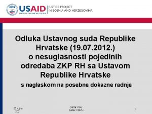 Odluka Ustavnog suda Republike Hrvatske 19 07 2012