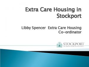 Extra Care Housing in Stockport Libby Spencer Extra