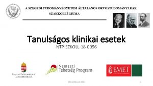 Tanulsgos klinikai esetek NTPSZKOLL18 0056 1 A kurzusrl