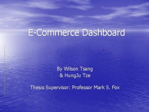 ECommerce Dashboard By Wilson Tsang Hung Ju Tze