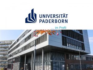 im Profil Marke Profil Leitbild Die Universitt Paderborn