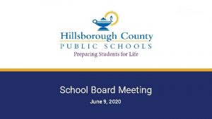 School Board Meeting June 9 2020 December 2018