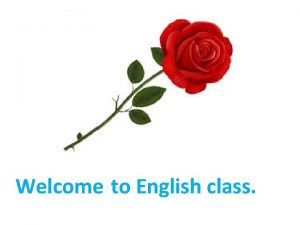 Welcome to English class Teacher Identity Md Rabiul