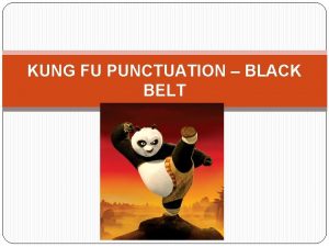 KUNG FU PUNCTUATION BLACK BELT Full Stop Throw