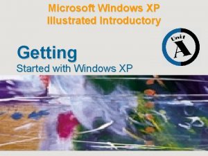 Microsoft Windows XP Illustrated Introductory Getting Started with