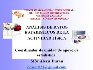 UNIVERSIDAD NACIONAL EXPERIMENTAL DEL LOS LLANOS OCCIDENTALES EZEQUIEL