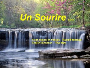 Un Sourire Texte original en franais Raoul Follereau