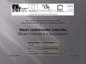 Nzev projektu Individuln vukou k lepm vsledkm Pjemce