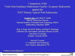 Comparison of the Total Solar Irradiance Radiometer Facility