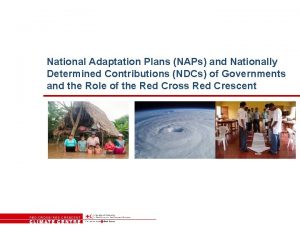 National Adaptation Plans NAPs and Nationally Determined Contributions