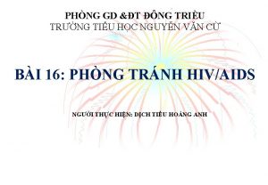 PHNG GD T NG TRIU TRNG TIU HC
