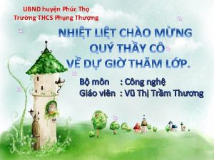 UBND huyn Phc Th Trng THCS Phng Thng
