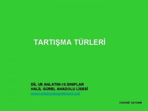 TARTIMA TRLER DL VE ANLATIM10 SINIFLAR HALL GREL