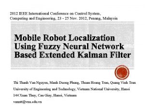 2012 IEEE International Conference on Control System Computing