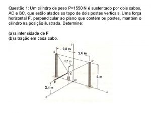 Questo 1 Um cilindro de peso P1550 N