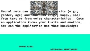 Neural nets can identify your traits e g