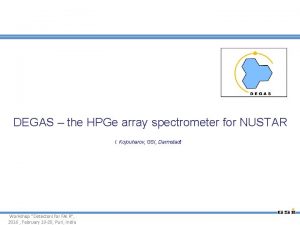 DEGAS the HPGe array spectrometer for NUSTAR I